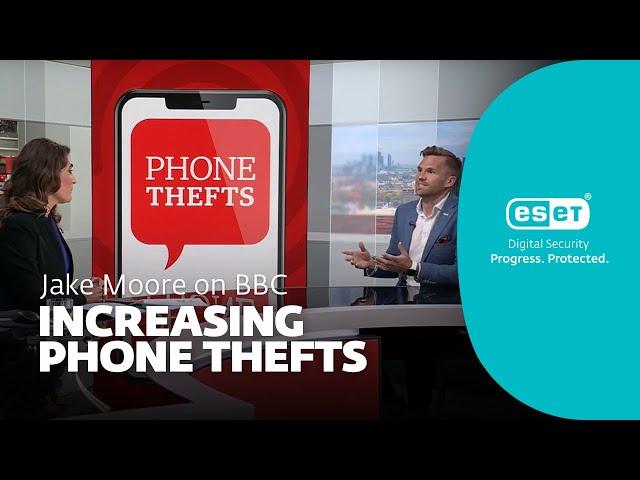 Jake Moore on BBC - Increasing phone thefts