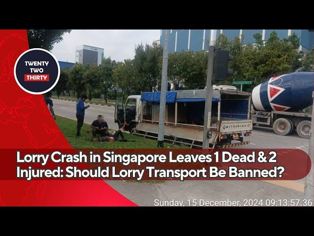 Lorry Crash in Singapore Leaves 1 Dead & 2 Injured: Should Lorry Transport Be Banned?