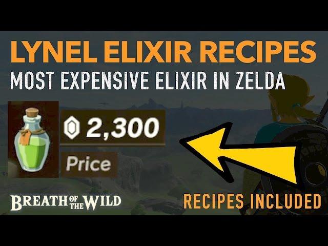 How to Cook EXPENSIVE Lynel Elixir Recipes - (HIGHLY PROFITABLE) - Zelda: Breath of the Wild