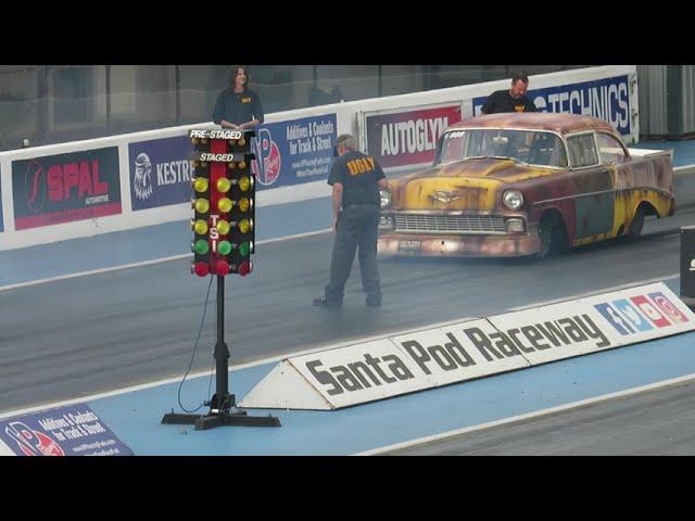 Andy Bond Street Legal 1956 Chevy 213.9mph