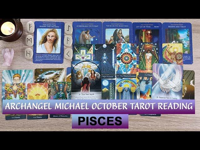 PISCES OCTOBER Archangel Michael Tarot Reading🪄🪐#pisces  #piscestarot #archangelmichael