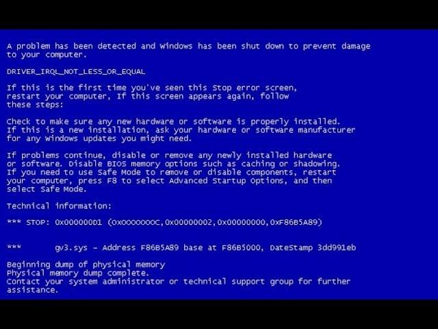 Как исправить ошибку синий экран windows 7