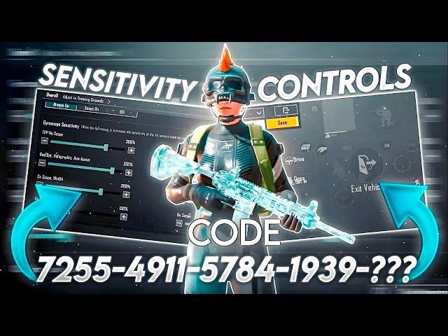 UPDATE 3.4 !!BEST SENSITIVITY CODE+CONTROL SETTINGS BGMI/PUBG MOBILE