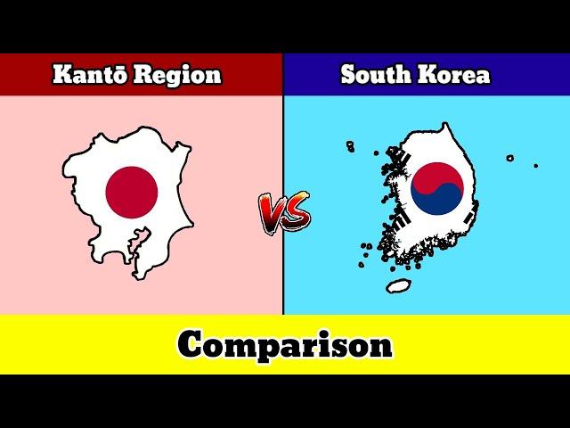 Let's Compare Kantō Region VS South Korea | Country Comparison | Data Duck