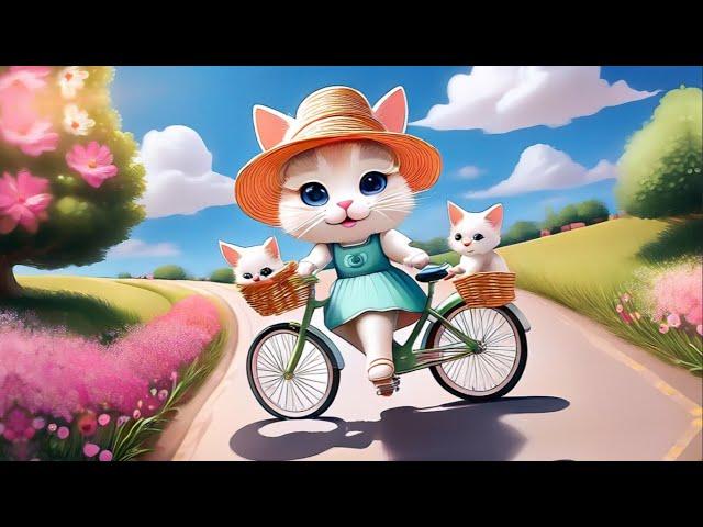 kitty cat song || Nursery Rhymes & Songs for toddlers || cute animals cartoon video||