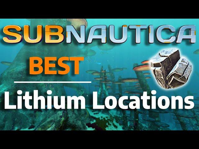 Where to find LITHIUM in Subnautica