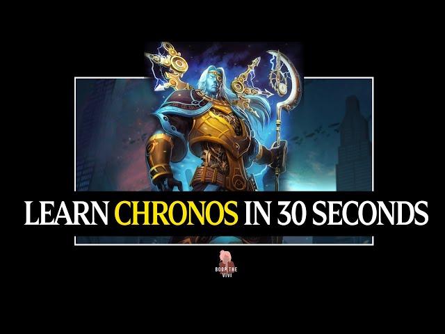 HOW TO PLAY CHRONOS IN 30 SECONDS - QUICK SMITE GOD GUIDE