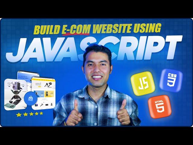 Build Complete Ecommerce Website using HTML CSS & JavaScript in HindiLogic Building + Free Notes