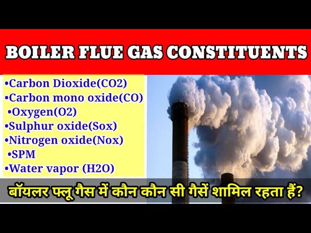 BOILER FLUE GAS CONSTITUENTS||CO2||SOX||NOX||SPM||CO|| H2O||BOILER GASES||बॉयल में फ्लूगैसों के घटक