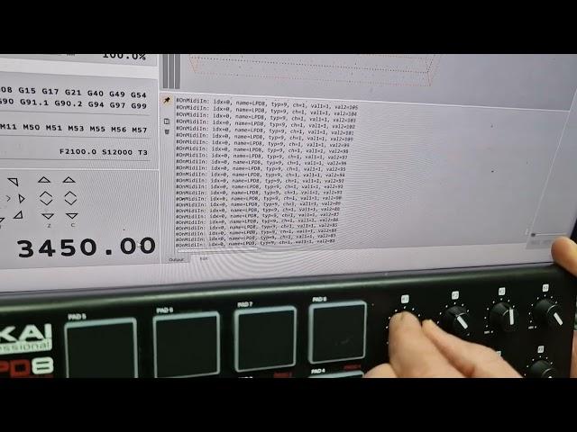 PlanetCNC - Using MIDI device to control TNG