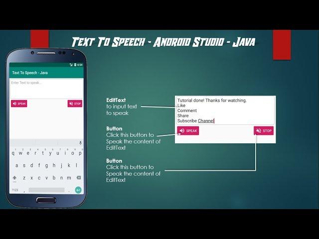 Text To Speech - Android Studio - Java