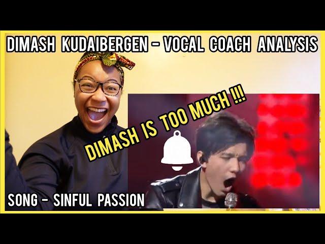 Is He Actually For Real? DIMASH SINFUL PASSION | Vocal Analysis #dimash #sinfulpassion #reaction