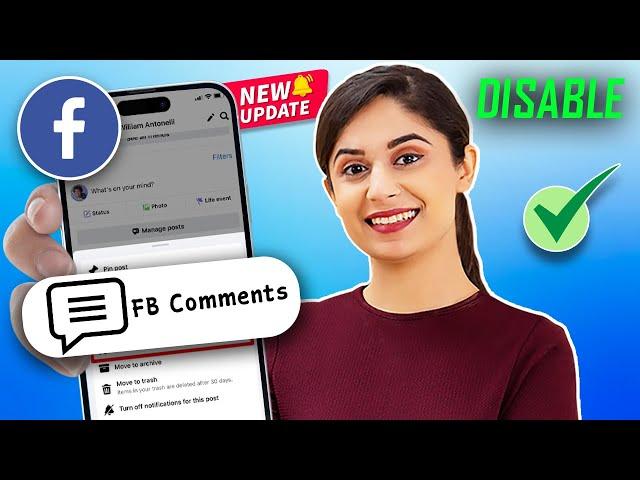 How To Turn Off Comments On Facebook Profile Picture 2024 | Disable Comments on FB
