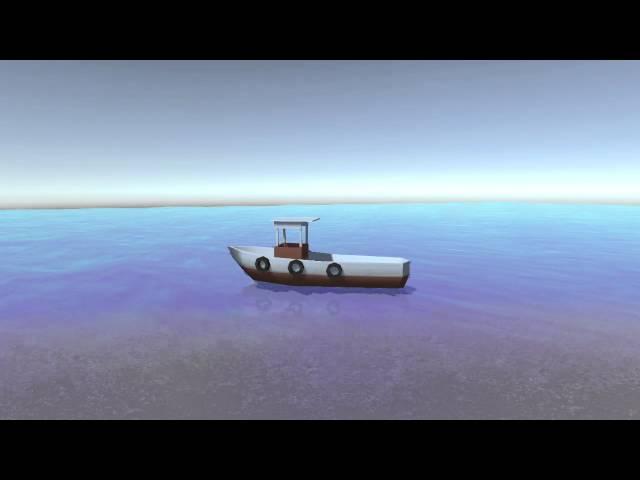 Basic Unity Game with Boat and Character controller