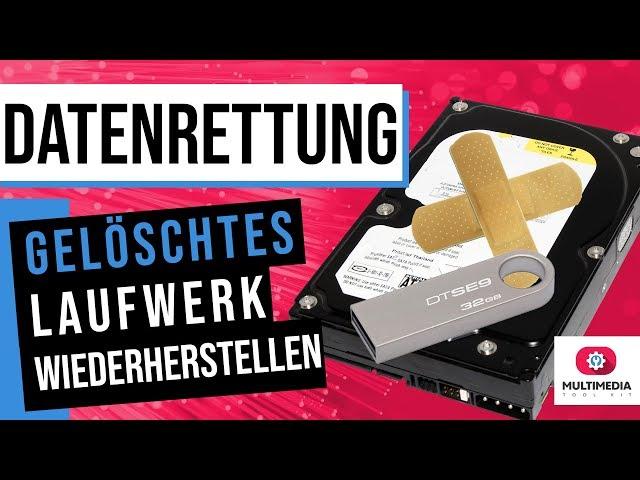 Datenwiederherstellung - Beschädigte Partition Wiederherstellen & gelöschte Daten retten