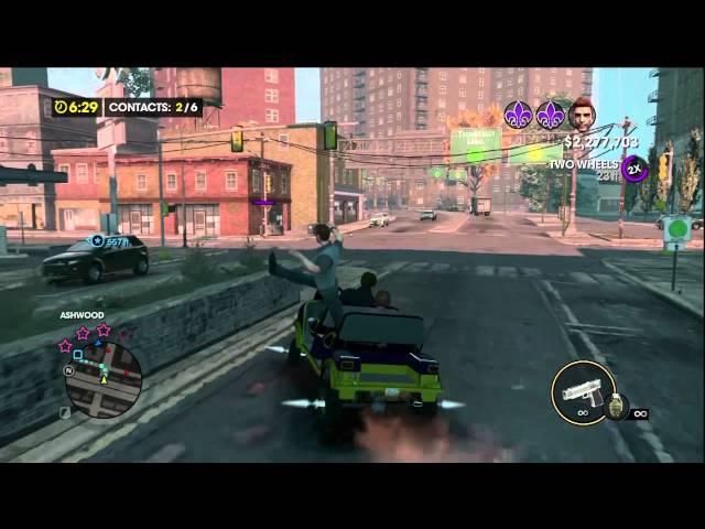 Game Fails: Saints Row 3 "He is really excited about that golf cart"