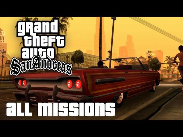 GTA SAN ANDREAS (PS4) All Missions - Full Game Walkthrough (1080p) No Commentary