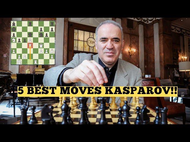 CHESS LOVERS MUST WATCH! | TOP 5 MOVES BY GARRY KASPAROV!