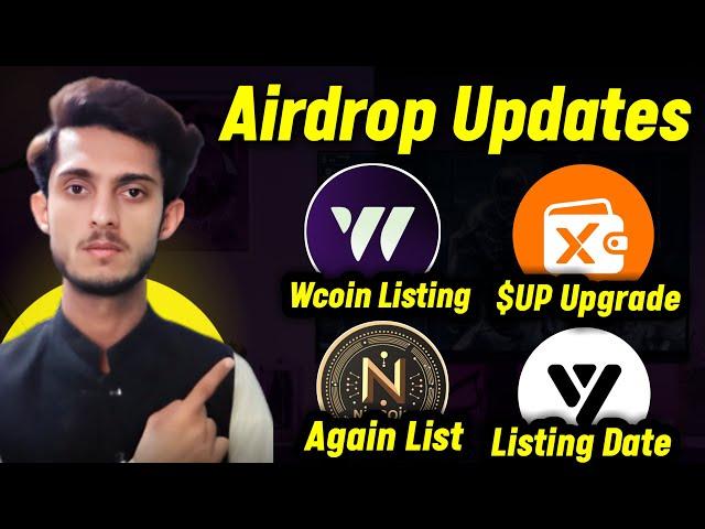 WCoin Airdrop Listing | UXUY Wallet Airdrop Upgrade $UP | NIC Coin Listing | Airdrop Updates