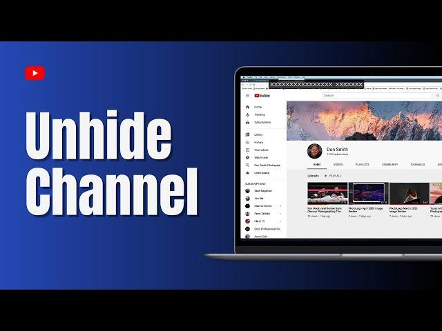 How to Unhide YouTube Channel | Youtube channel Unhide 2024