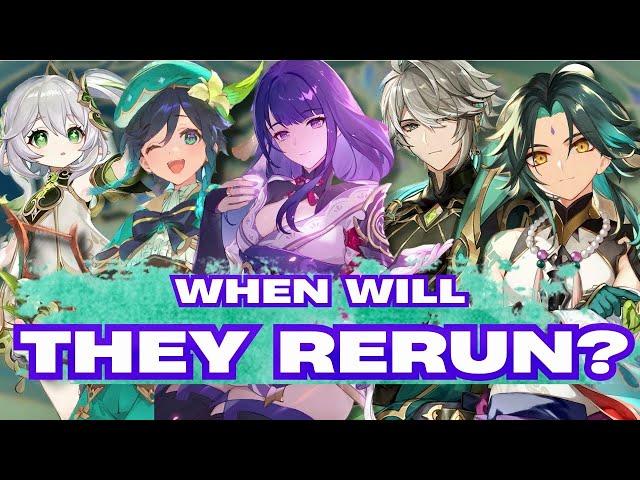 When will EVERY character get their rerun or release? (Genshin Impact Banner Predictions)