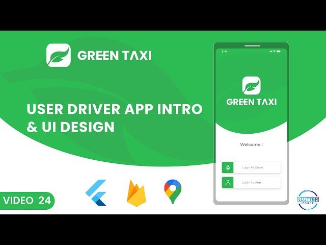 Driver App UI Implementation || Taxi App Flutter