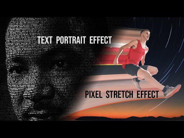 Text Portrait Effect & Pixel Stretch Effect in Adobe Photoshop