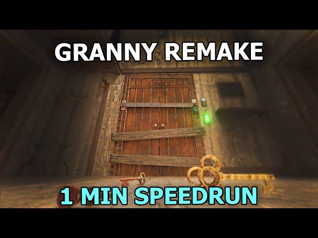 Granny Remake - NEW UPDATE - 1 MINUTE Speedrun! (v3.5) (World Record) Practice