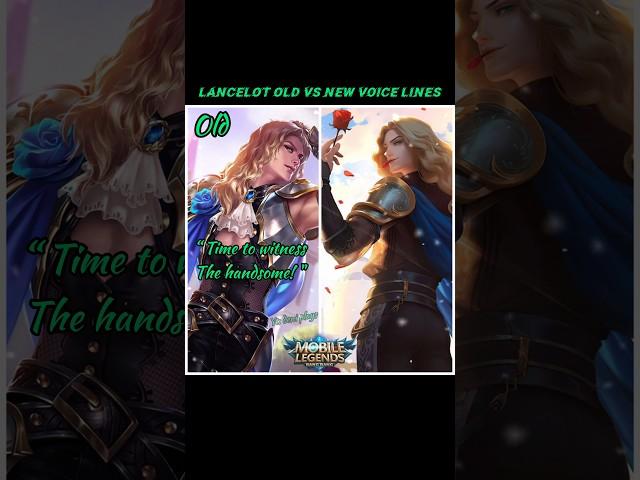 Lancelot old vs new voice lines  #mlbb #mobilelegends #lancelot #lancelotoldvoice #shorts #foryou