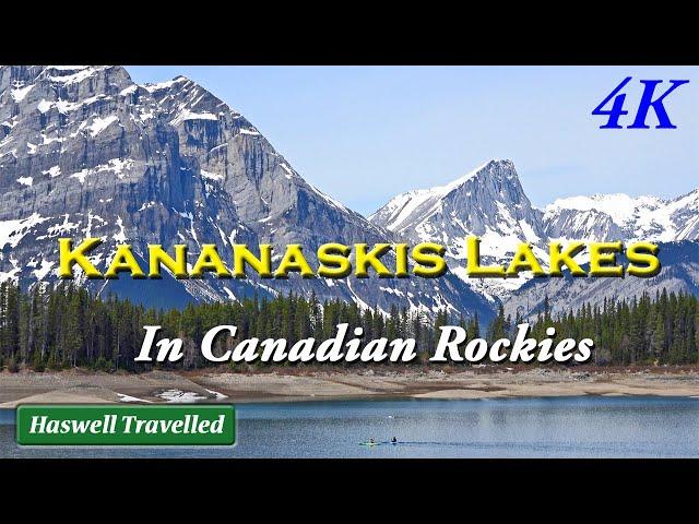 Drive to Kananaskis Lake in Rocky Mountains – Alberta Canada Travel 4K