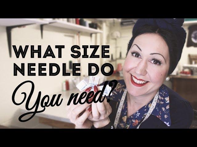 What size sewing machine needle do you use for what fabric??? Learn how to figure it out!