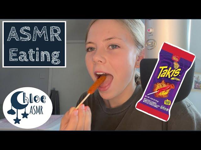 Eating Mukbang ASMR - Eating Takis Fuego Lollipop | ChloeASMR