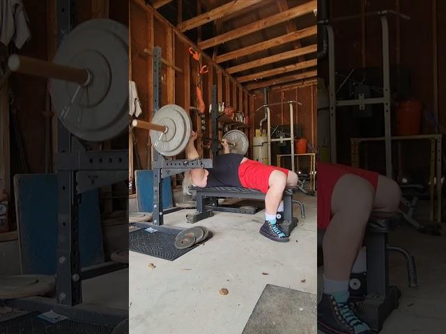 Bench Press 215lbs 3 reps work set #3