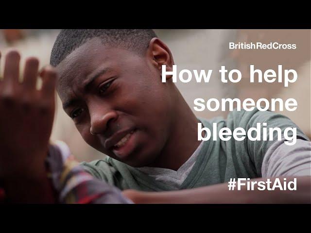 Helping someone who is bleeding heavily #FirstAid #PowerOfKindness