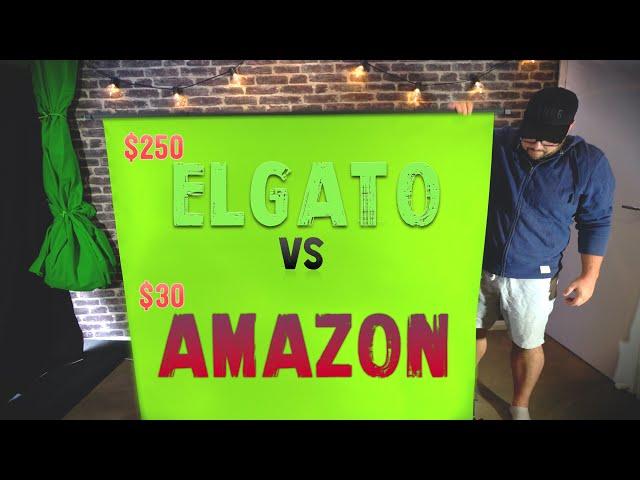 Cheap GREEN SCREENS - Elgato vs $30 Amazon