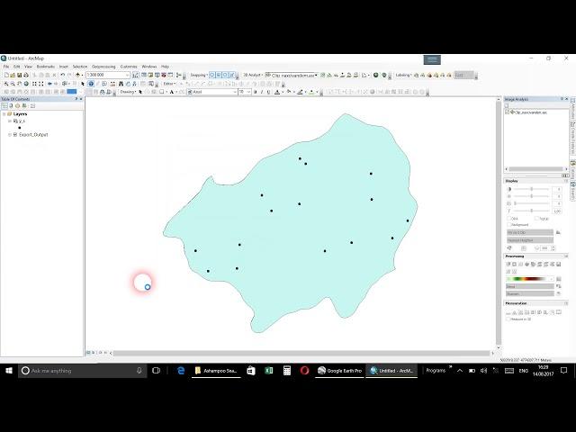 28. Arcgis - Great Random Point & Add X,Y,Z coordinate to attribute table