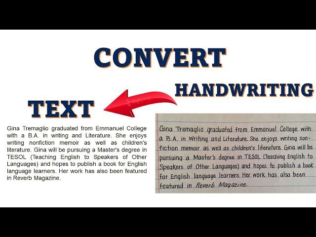 How to Convert Handwriting To Text || Google Docs Tutorial 2021 ||