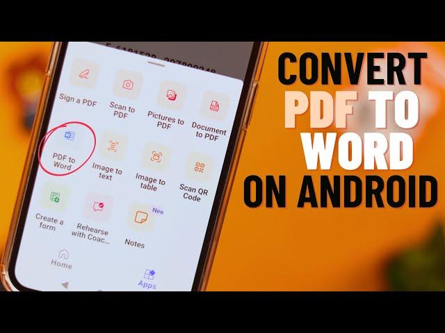 How To to Convert PDF to Word on Android! [Easiest Way]