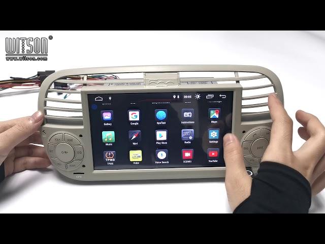 WITSON Android 12 Car auto Multimedia Player GPS Video For FIAT 500 (NO DVD deck inside) (8779W)