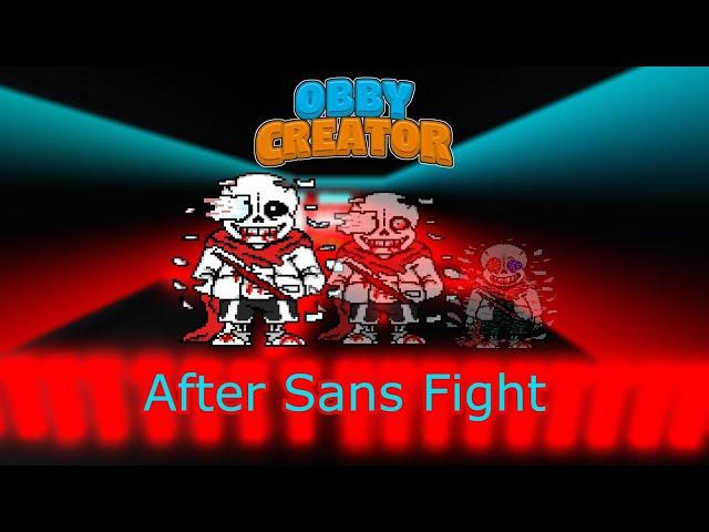 Roblox Obby Creator II After Sans Fight