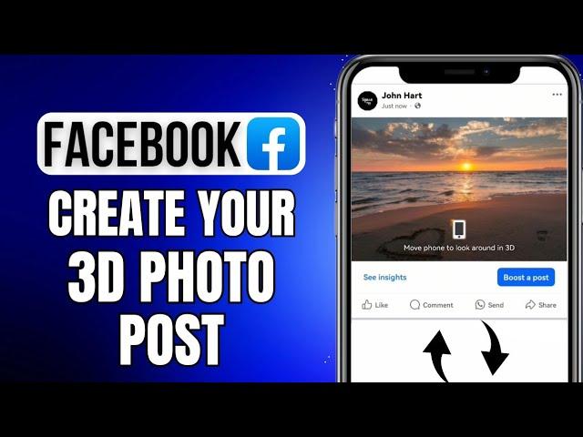 How To Make 3D Photo On Facebook | Create A 3D Photo Post | iOS & Android