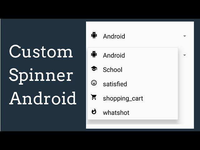 android  custom spinner