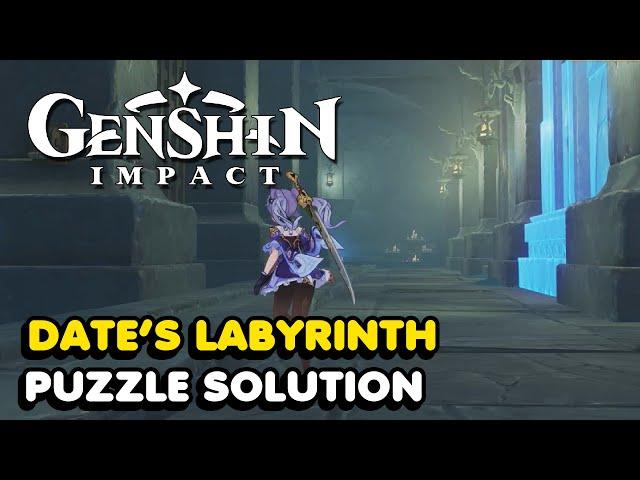 Genshin Impact Date's Labyrinth Puzzle Solution (Enkanomiya)