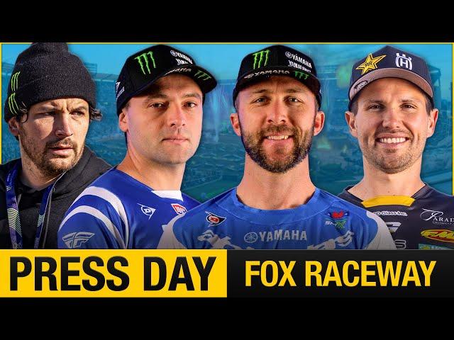 2025 Fox Raceway Pro Motocross Press Day | Tomac, Webb, Anderson