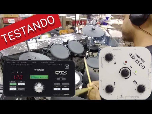 TESTANDO YAMAHA DTX522K | GO:MIXER ROLAND |DUDU LIMA :ll