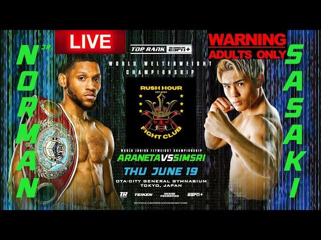 BRIAN NORMAN JR VS JIN SASAKI | LIVESTREAM | TOP RANK BOXING | FULL CARD REACTION