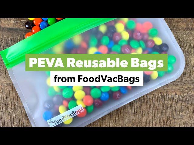 PEVA Reusable Bags from FoodVacBags - 15 count