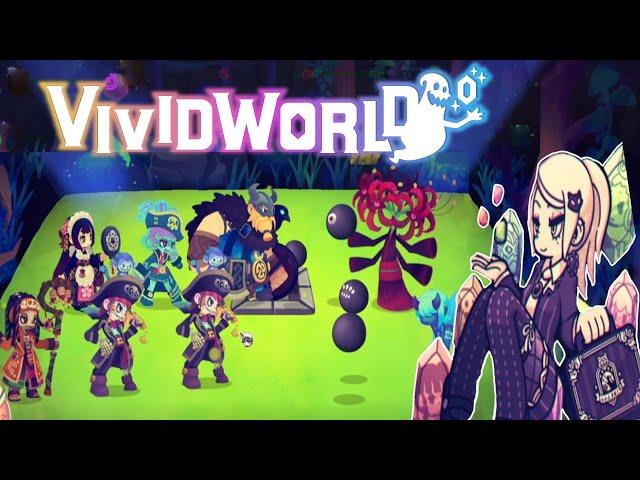 Vivid World Demo Gameplay - Phantom Nightmare Pirate Team / Anime Auto-Battler Roguelike Indie Game