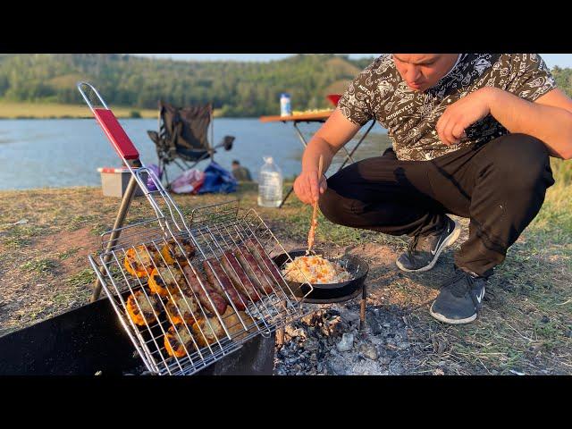 Как вкусный день на рыбалку ездил | Гарнир ко всему | Еда на природе