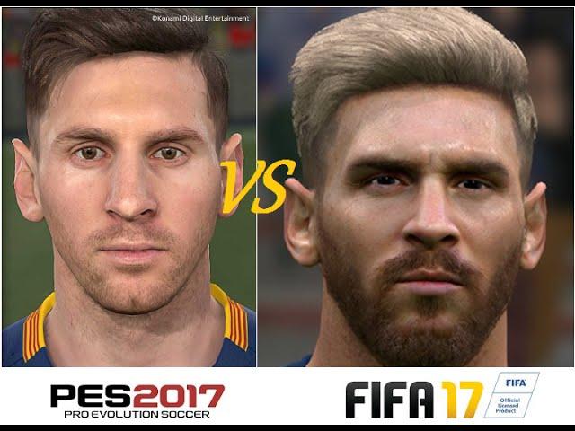 PES 17 VS FIFA 17 FINAL Gameplay Comparison Face to Face ONE WINNER